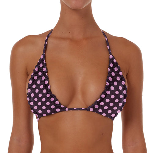 Ruched Triangle String Top