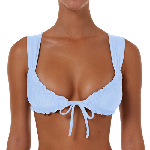 Wide Ruched String Top