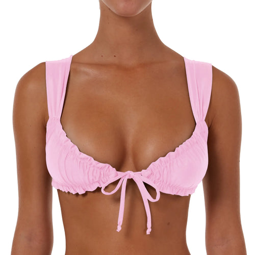 Wide Ruched String Top