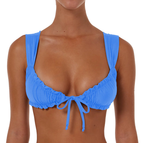 Wide Ruched String Top