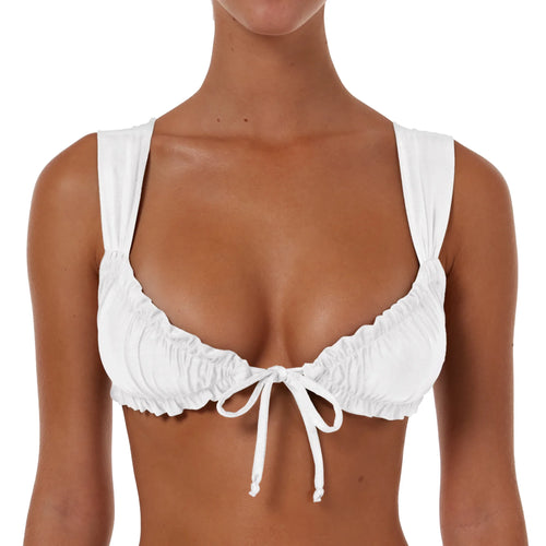 Wide Ruched String Top