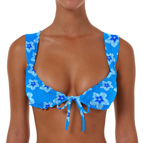 Wide Ruched String Top