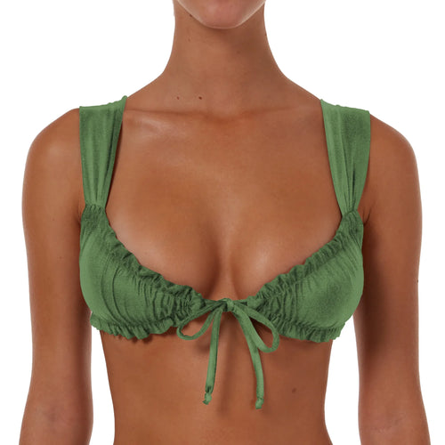 Wide Ruched String Top