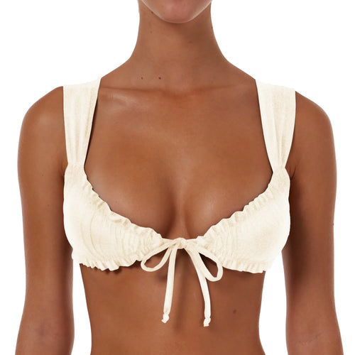 Wide Ruched String Top