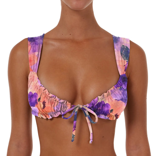Wide Ruched String Top