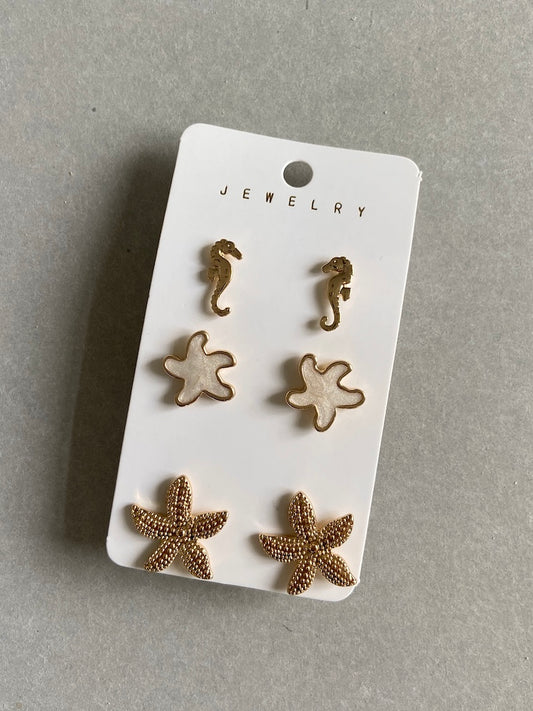 3x Pack Earrings